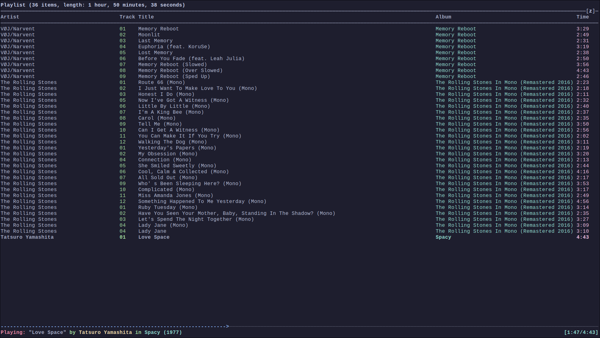 Ncmpcpp Screenshot